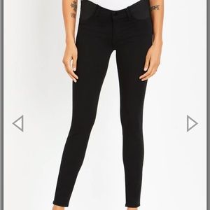 J BRAND SIDE PANEL MAMA J ECO WASH SUPER SKINNY MATERNITY JEANS
